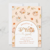 Pastellorange Goldkürbis 2. Geburtstag Einladung (Vorderseite)