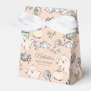 Pastellorange Gruselgeschenkbox Geschenkschachtel