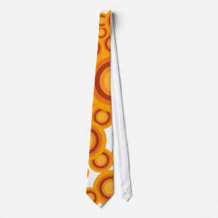 pastellorange Kreis Krawatte