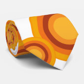pastellorange Kreis Krawatte (Gerollt)