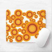 pastellorange Kreis Mousepad (Mit Mouse)