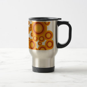 pastellorange Kreis Reisebecher