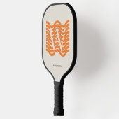 Pastellorange Welle Pickleball Schläger (Links)