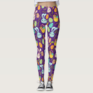 Pastellöster-Sonnenmuster Leggings