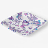 Pastelloween Skulls Pappteller (Gewinkelt)