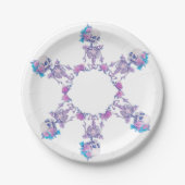 Pastelloween Skulls Pappteller (Vorderseite)