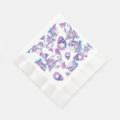 Pastelloween Skulls Serviette (Ecke)