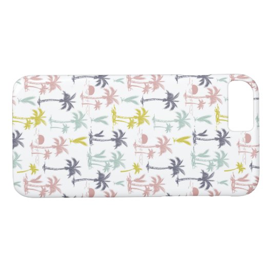 Pastellpalme durch das Strand-Muster Case-Mate iPhone Hülle (Rückseite (Horizontal))
