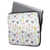 Pastellpalme durch das Strand-Muster Laptopschutzhülle (Vorderseite Links)