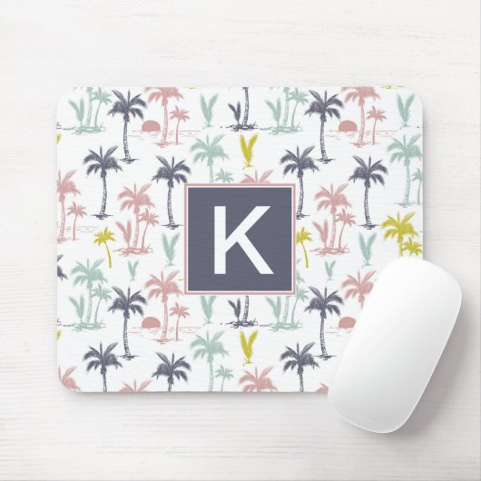 Pastellpalme durch das Strand-Muster Mousepad (Mit Mouse)