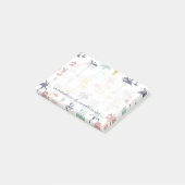 Pastellpalme durch das Strand-Muster Post-it Klebezettel (angewinkelt)