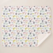 Pastellpalme durch das Strand-Muster Sherpadecke (Vorderseite (Horizontal))