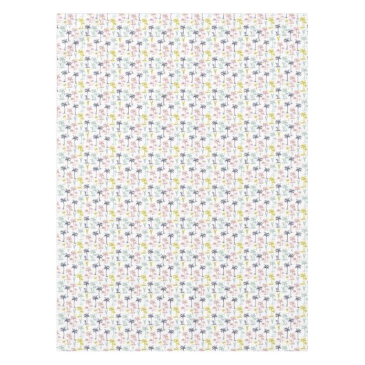Pastellpalme durch das Strand-Muster Tischdecke (Vorderseite)