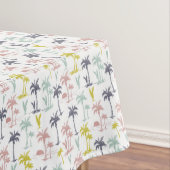 Pastellpalme durch das Strand-Muster Tischdecke (Beispiel)