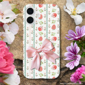 Pastellpastellbeeren Rosa Blaue Spitze Case-Mate iPhone Hülle