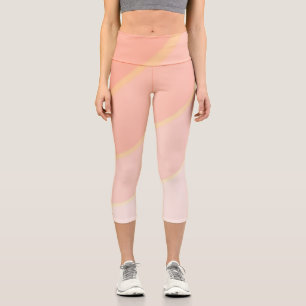 Pastellpastellfarben, wirbeln capri leggings