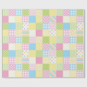 PastellPatchwork-Muster Geschenkpapier (Flach)