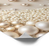 Pastellpearls mit Diamonds Brautparty Willkommen Poster (Ecke)