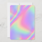 Pastellperle holografisch einladung (Vorderseite)