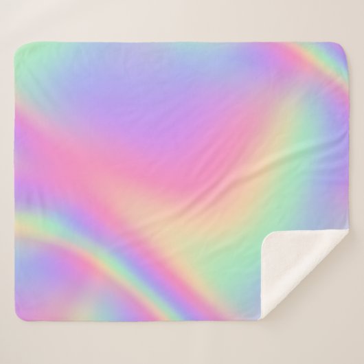 Pastellperle holografisch sherpadecke (Vorderseite (Horizontal))