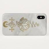 Pastellperle Unalome Lotus Symbol Case-Mate iPhone Hülle (Rückseite (Horizontal))
