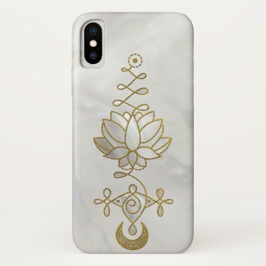 Pastellperle Unalome Lotus Symbol Case-Mate iPhone Hülle (Rückseite)