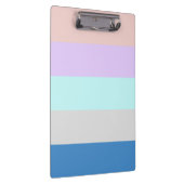 Pastellpfirsich lila Minzgraublauer Farbblock Klemmbrett (Rechts)