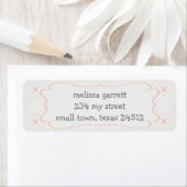 Pastellpfirsich und Cream Geometric (Insitu)