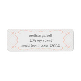 Pastellpfirsich und Cream Geometric