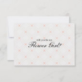 Pastellpfirsich und Creme werden Sie mein Blumenmä (Vorderseite)