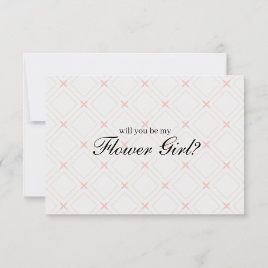 Pastellpfirsich und Creme werden Sie mein Blumenmä (Vorderseite)