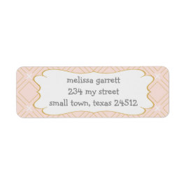 Pastellpfirsich und geometrische Gold