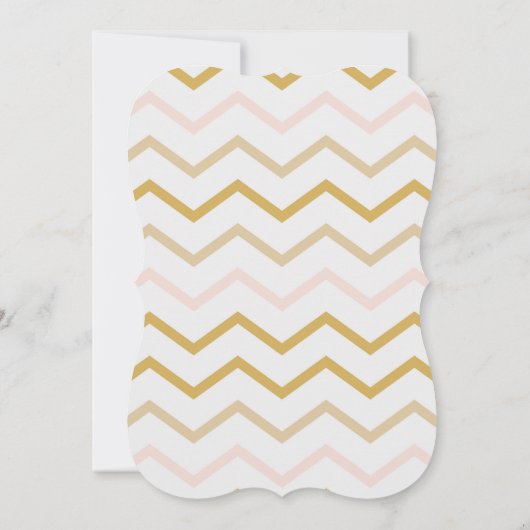 Pastellpfirsich und geometrische Hochzeitseinladun Einladung (Rückseite)