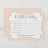 Pastellpfirsich und geometrische Wünsche für Kinde (Vorne/Hinten)