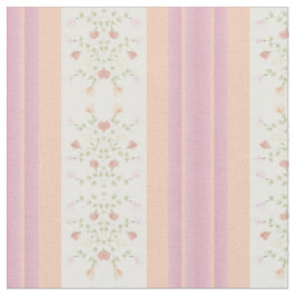 Pastellpfirsich und rosa Streifen Stoff