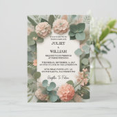 Pastellpfirsichpfirsichpfirsichpfirsichpfirsichmüh Einladung (Stehend Vorderseite)