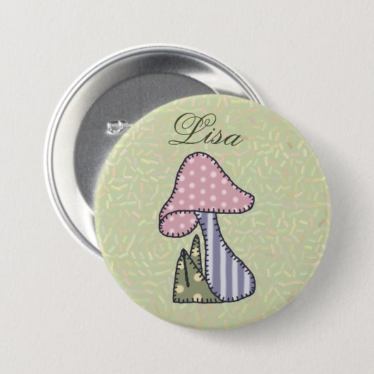 Pastellpilz Button (Vorne & Hinten)