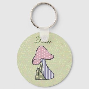 Pastellpilz Schlüsselanhänger