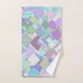 Pastellplätze Badehandtuch Set (Handtuch)