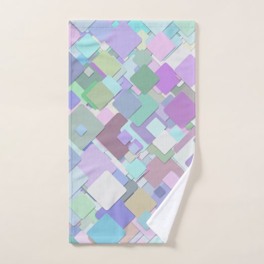 Pastellplätze Badehandtuch Set (Handtuch)