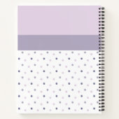 Pastellpolka-Punkte Notizblock (Rückseite)