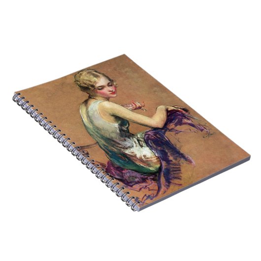 Pastellporträt Notizblock (Rechte Seite)