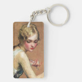 Pastellporträt Schlüsselanhänger (Rückseite)