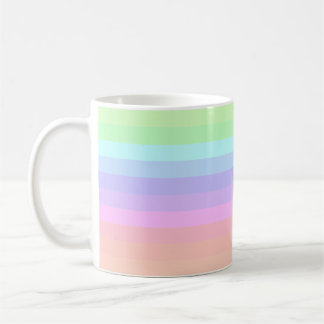 PastellPower-gestreifte Kaffee-Tasse Kaffeetasse