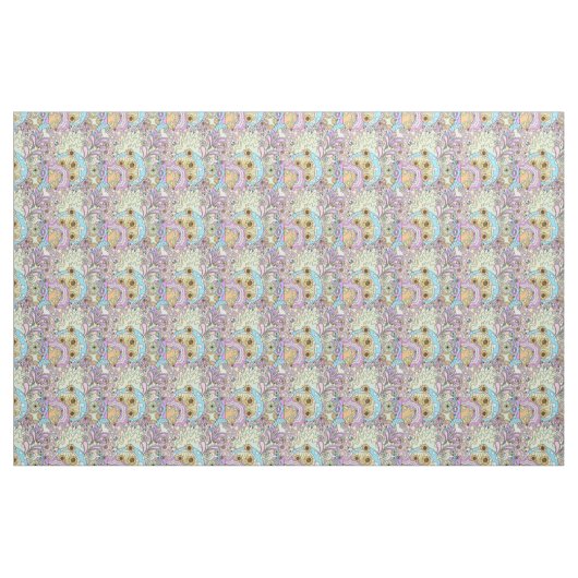 Pastellpsychedelisch auf rosa Stoff (Yard (91,4 cm))
