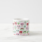 Pastellpulverfarbeulenhintergrund Espressotasse (Vorderseite)