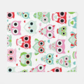 Pastellpulverfarbeulenhintergrund Fleecedecke (Vorderseite (Horizontal))