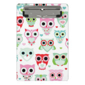 Pastellpulverfarbeulenhintergrund Mini Klemmbrett (Vorderseite)