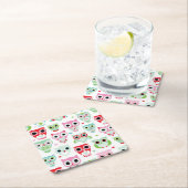 Pastellpulverfarbeulenhintergrund Rechteckiger Pappuntersetzer (Vor Ort)