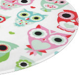 Pastellpulverfarbeulenhintergrund Schneidebrett (Ecke)